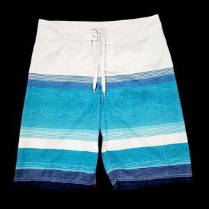 2/$20 Tag Blue & White Swimmer Pants Size: 30